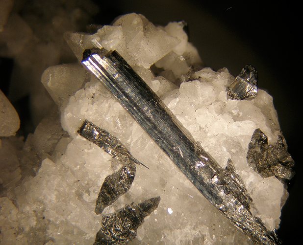 Stibnite & Calcite