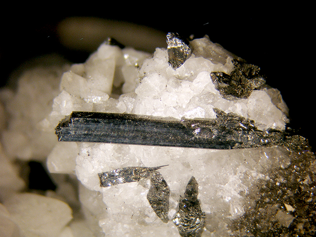 Stibnite & Calcite