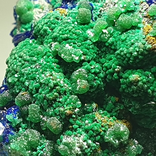 Azurite Malachite Adamite Conichalcite & Aragonite On Copper