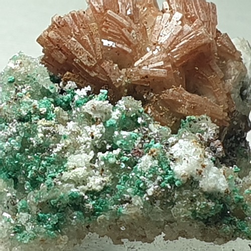 Baryte Malachite & Aragonite