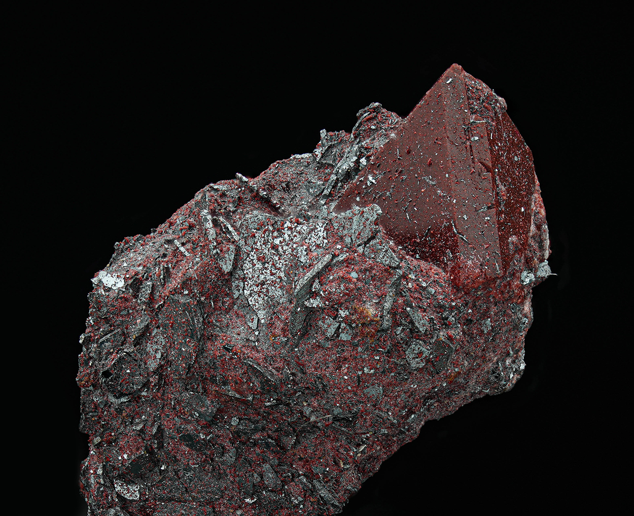 Zunyite & Hematite