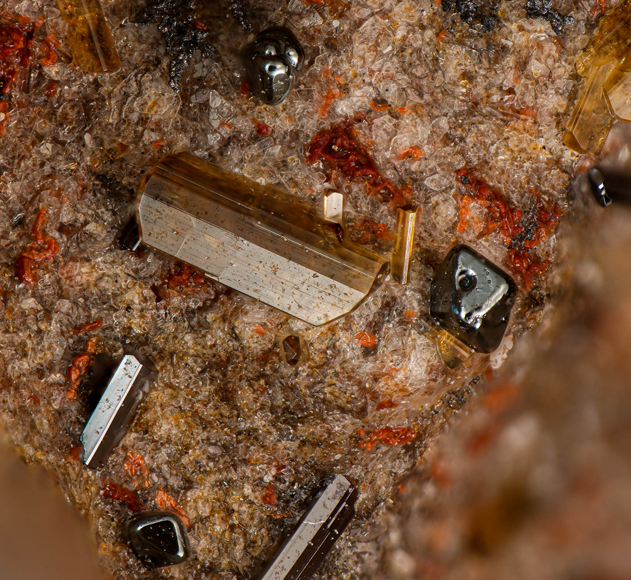 Edenite Hematite & Pseudobrookite