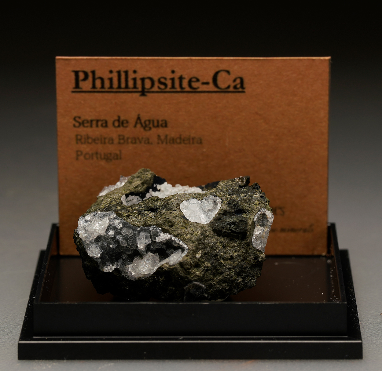 Phillipsite-Ca Thomsonite-Ca & Chabazite-Ca