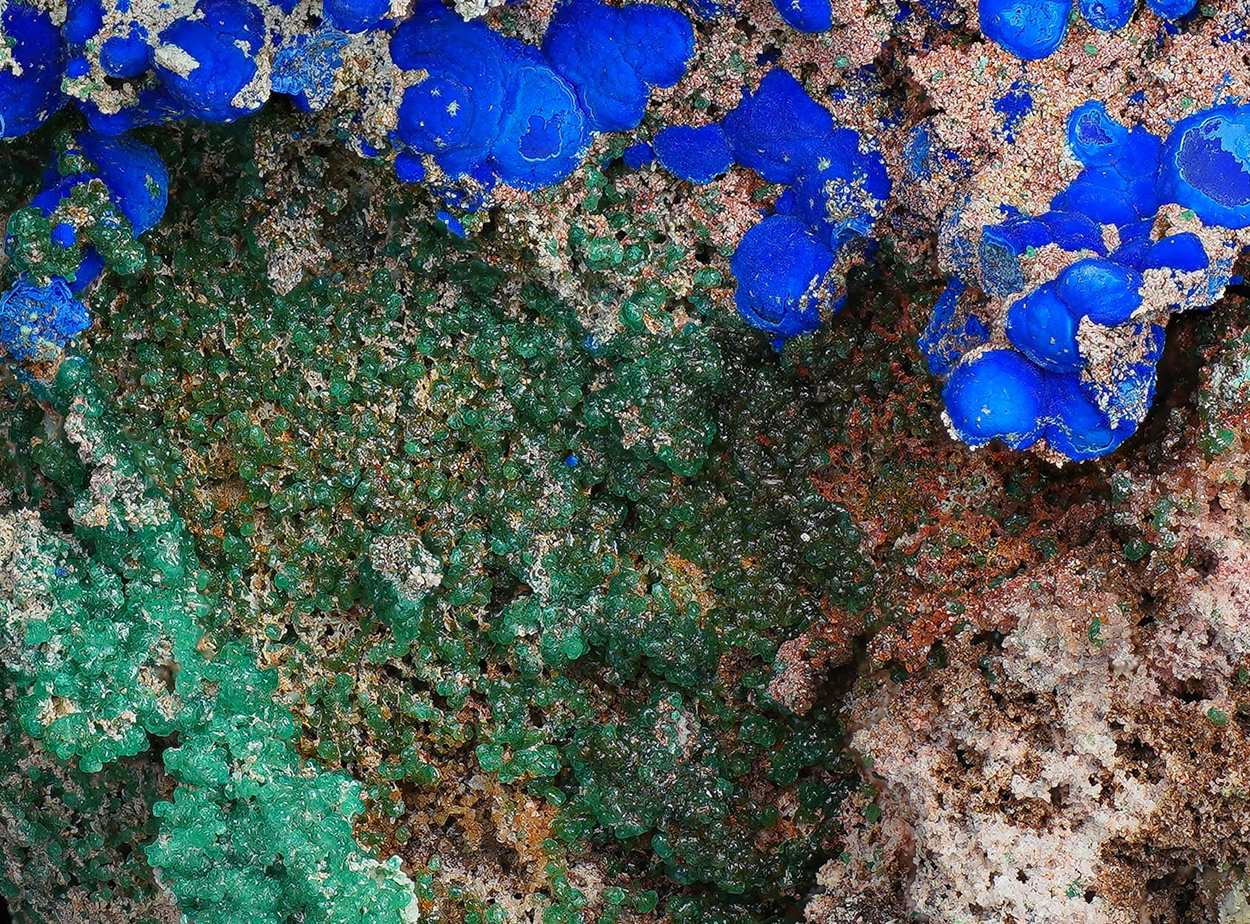 Azurite & Adamite
