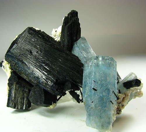 Aquamarine & Tourmaline Var Schorl