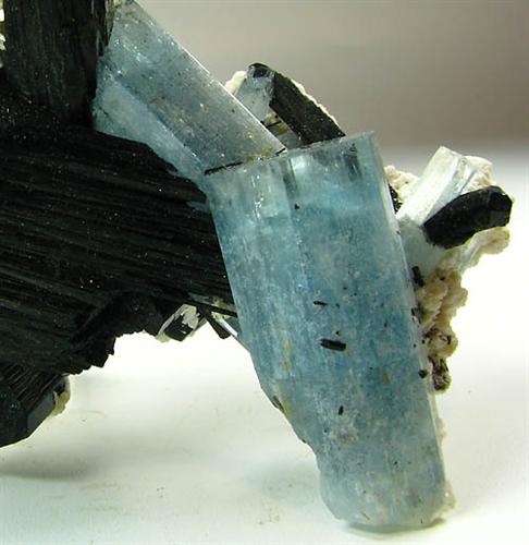 Aquamarine & Tourmaline Var Schorl