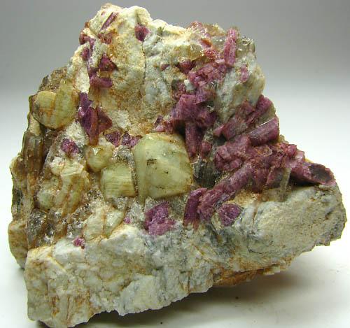 Rhodizite & Tourmaline