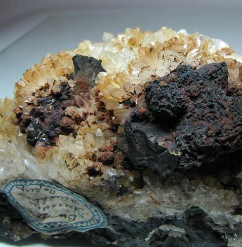 Chalcopyrite Limonite & Quartz