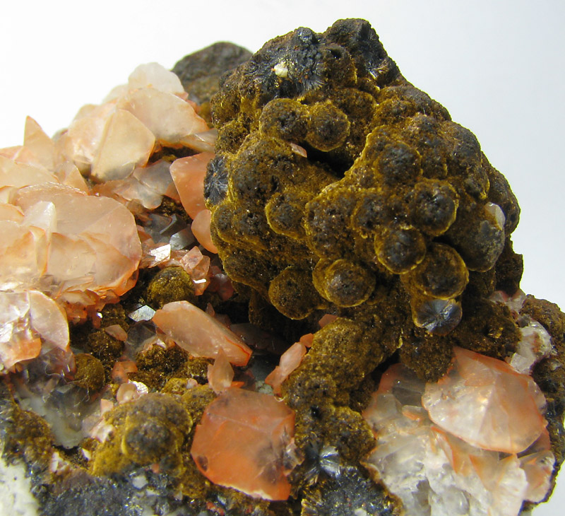 Goethite Var Samtblende & Calcite