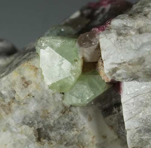 Rhodizite & Tourmaline