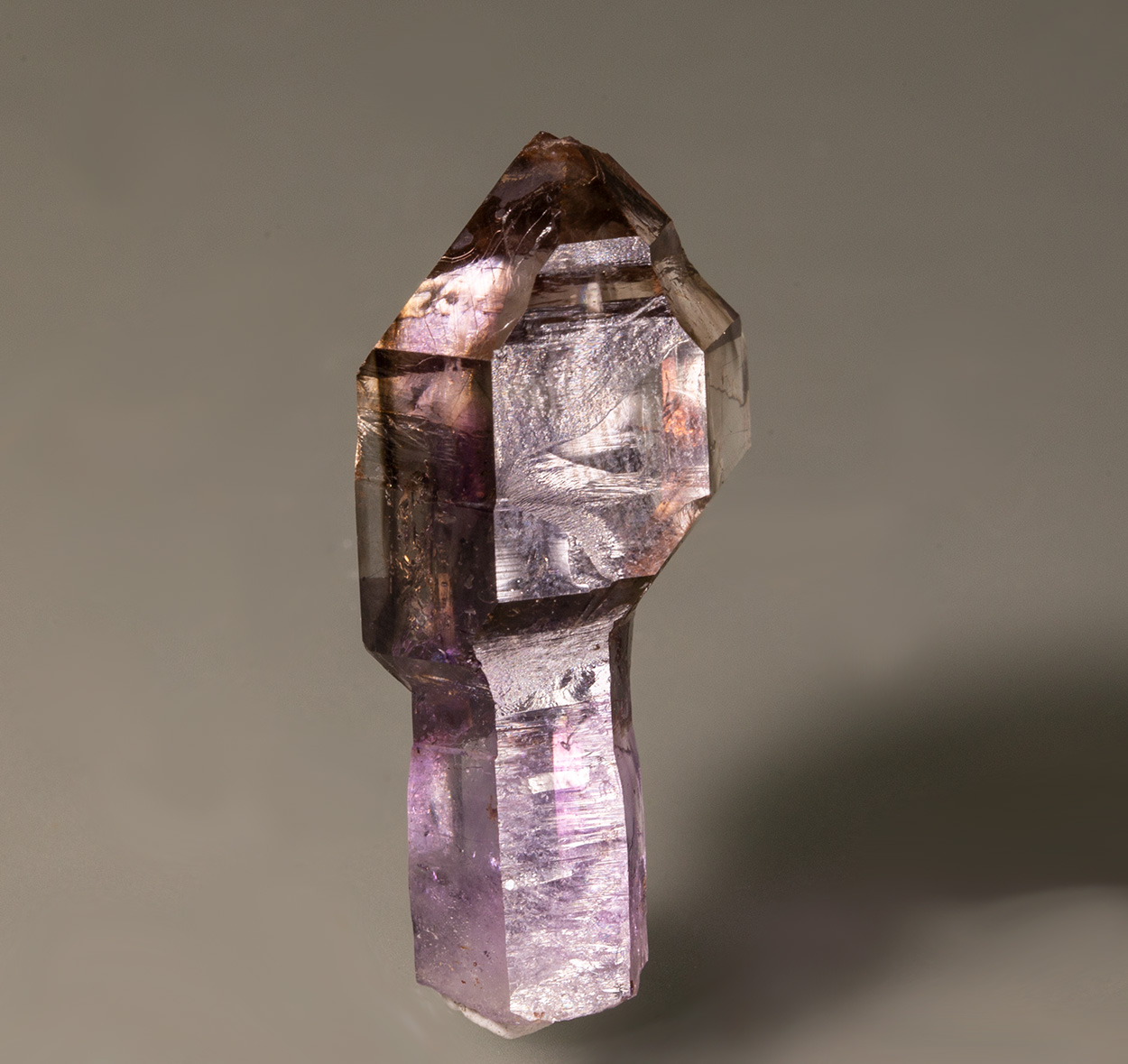 Amethyst & Smoky Quartz Var Sceptre