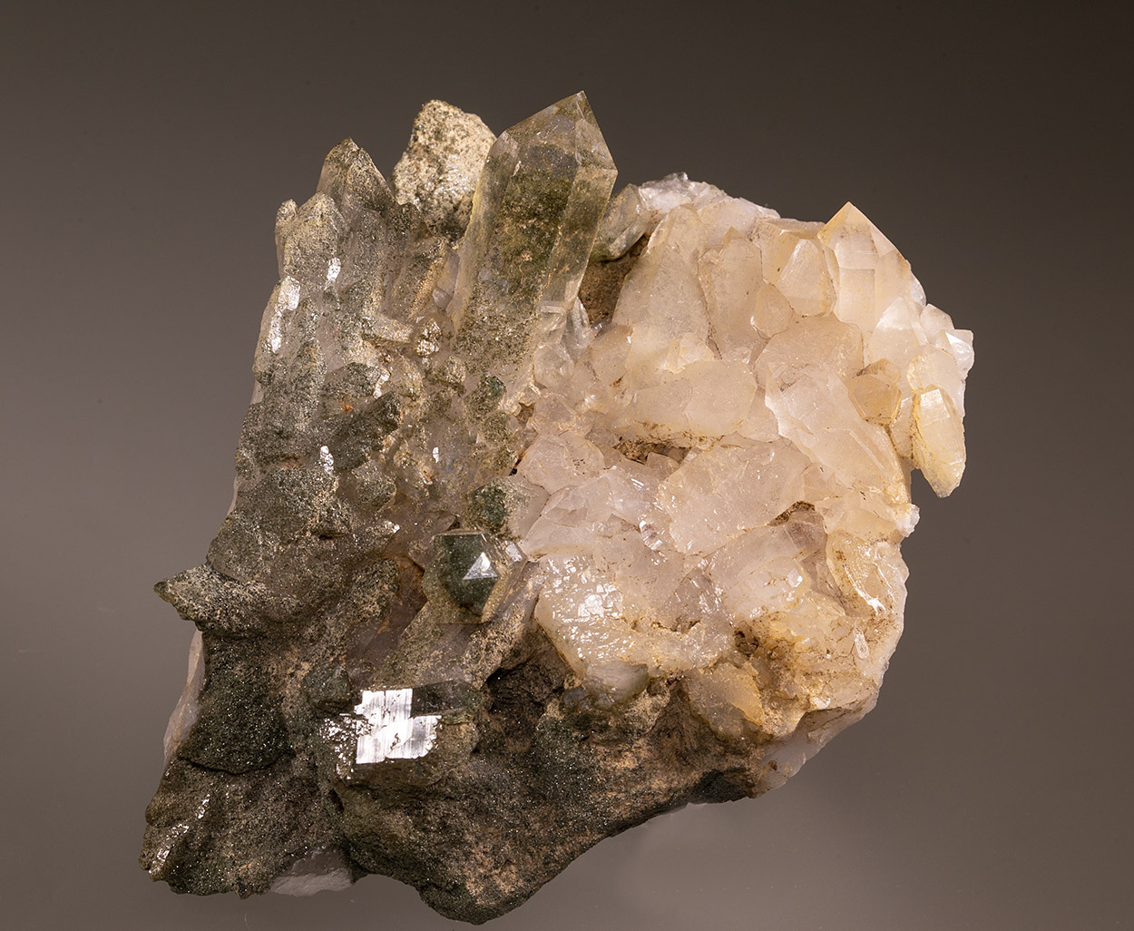 Rock Crystal & Chlorite