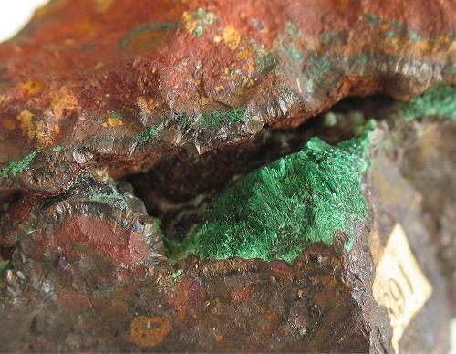 Brochantite On Cuprite