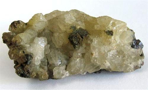 Proustite Calcite & Chalcopyrite