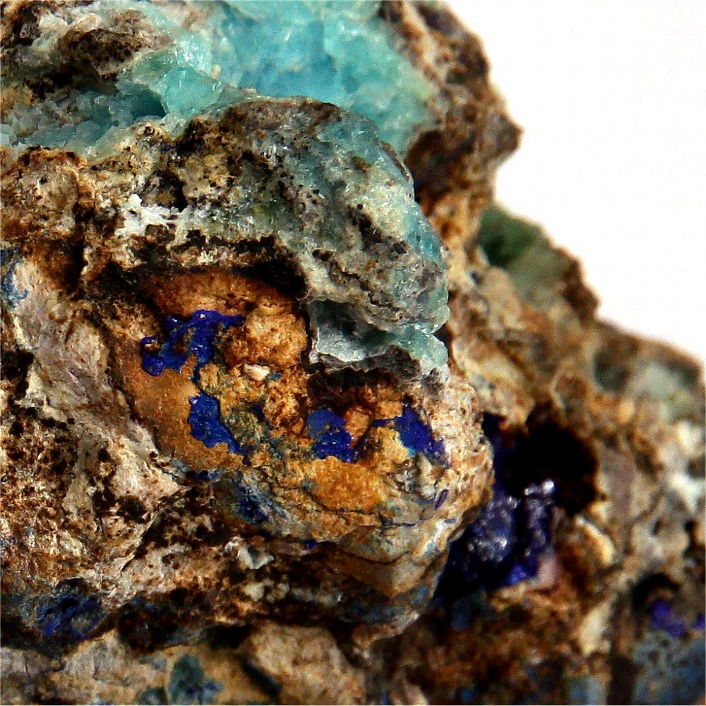 Allophane With Azurite