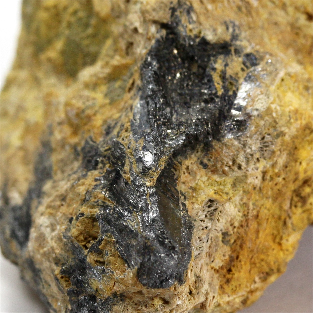 Antimony Ochre With Stibnite