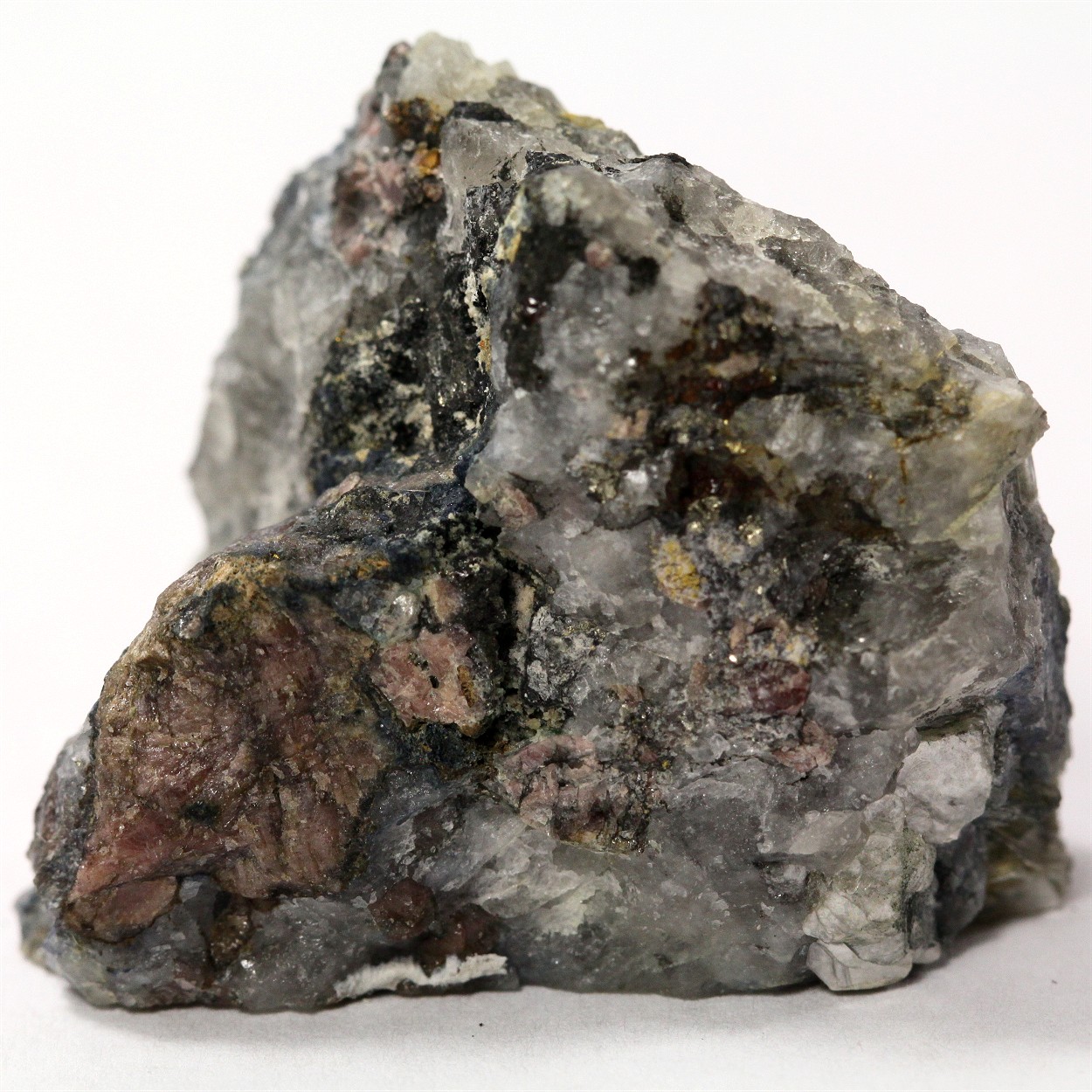 Graftonite With Almandine & Vivianite