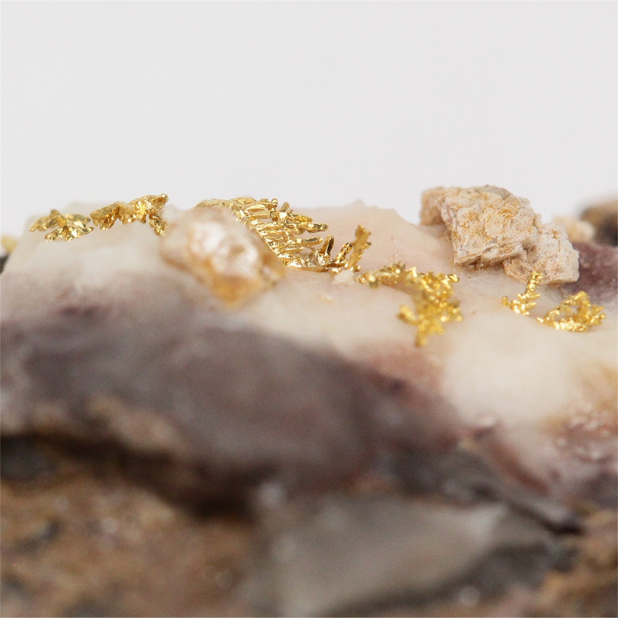 Gold In Calcite