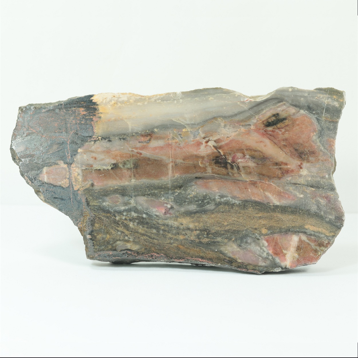 Rhodonite With Birnessite Rhodochrosite & Todorokite