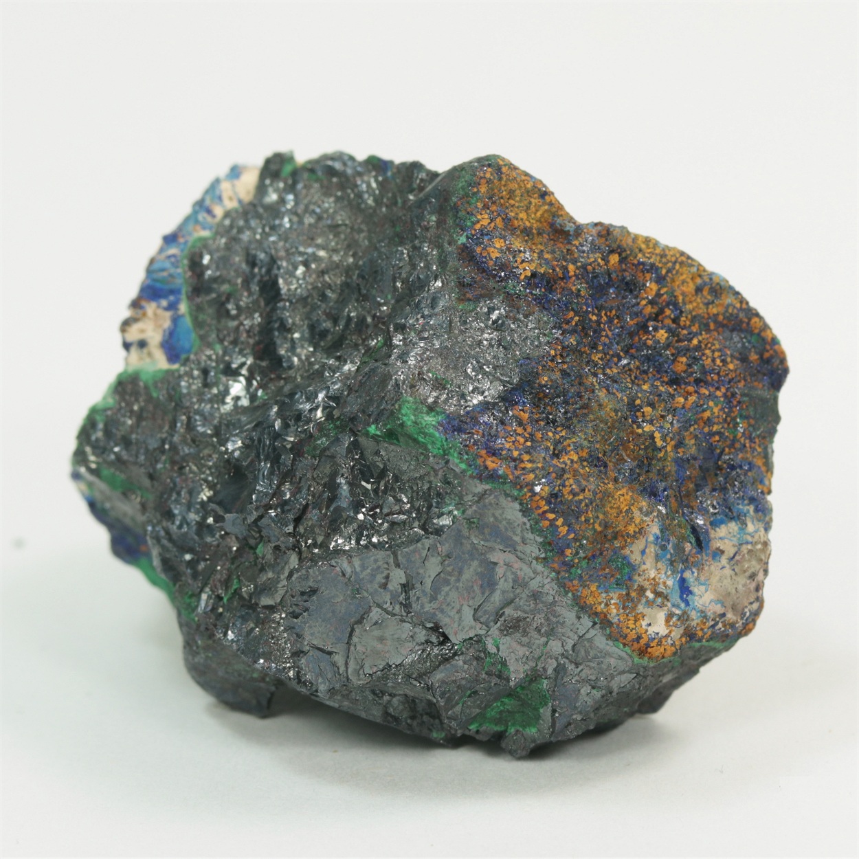 Cuprite With Azurite & Malachite