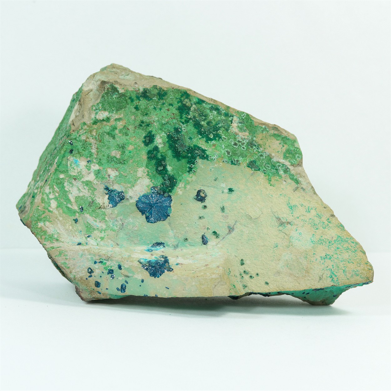 Cornetite With Pseudomalachite & Libethenite