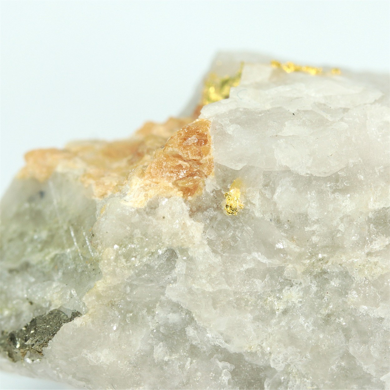 Gold With Scheelite & Pyrite