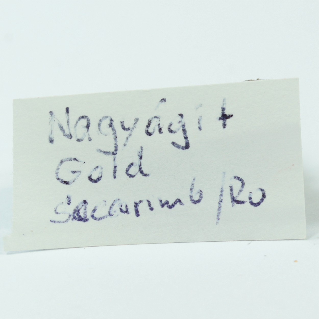 Nagyágite With Gold