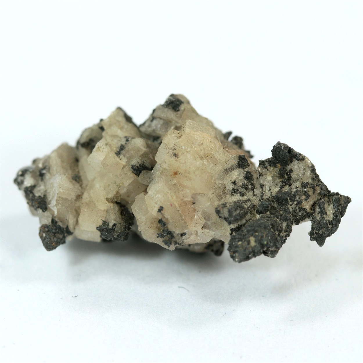 Native Silver With Calcite