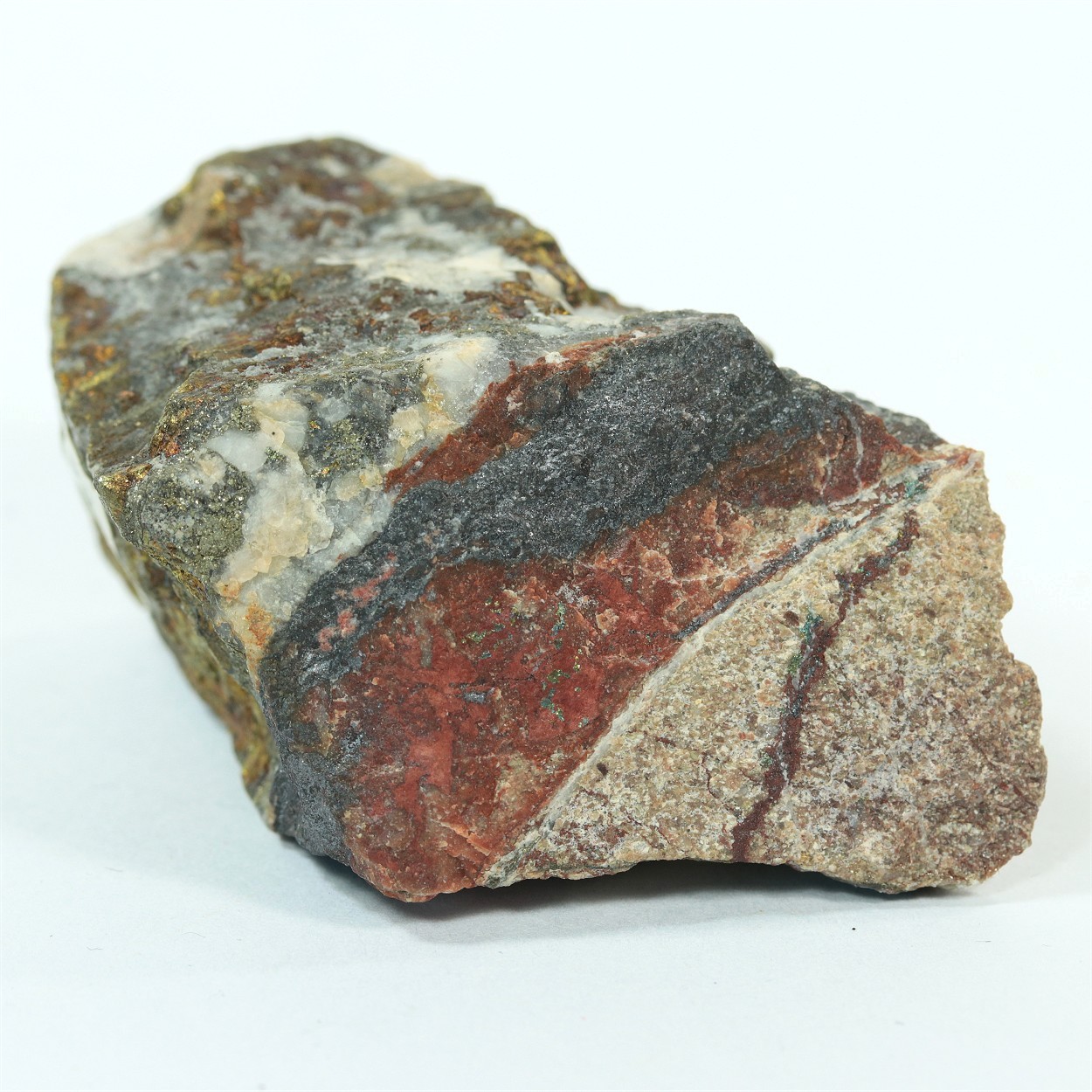 Tiemannite With Clausthalite & Chalcopyrite