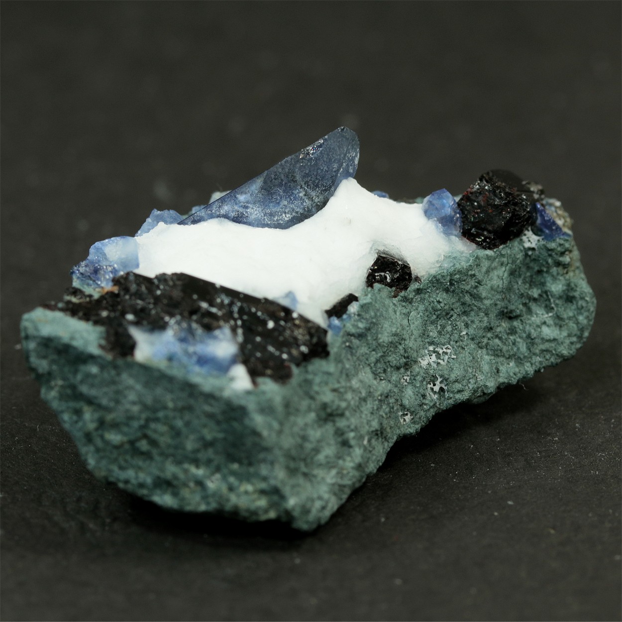 Benitoite With Neptunite