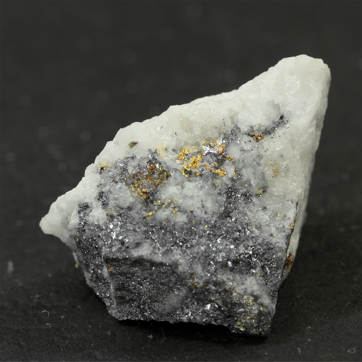 Gold With Chalcopyrite & Galena