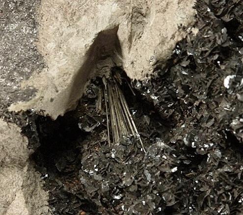 Millerite On Hematite