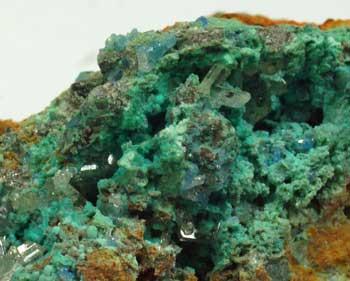 Cerussite On Chrysocolla