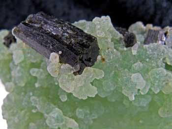 Epidote On Prehnite