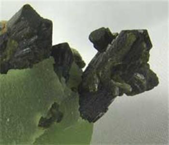 Epidote On Prehnite