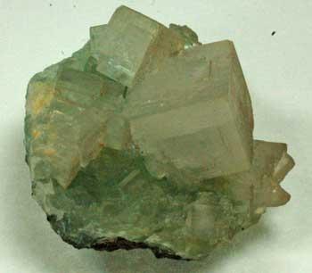 Fluorapophyllite On Prehnite