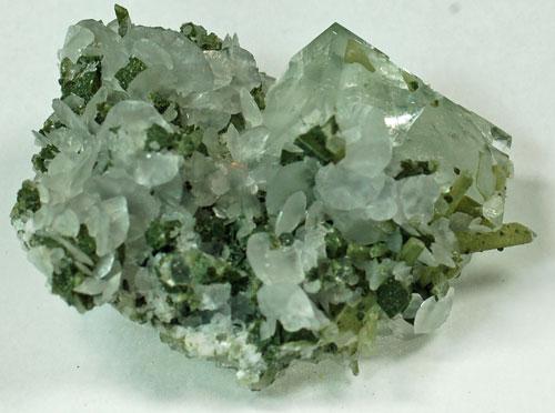 Fluorite With Quartz & Chlorite