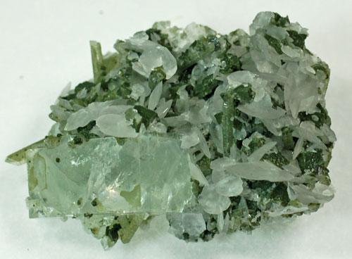 Fluorite With Quartz & Chlorite