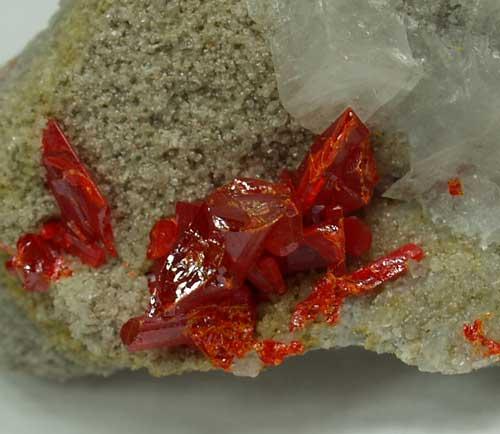 Realgar On Calcite