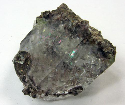 Axinite-(Fe) In Quartz