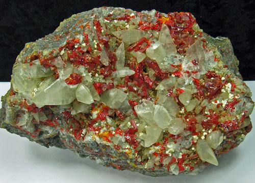 Realgar & Calcite & Picropharmacolite