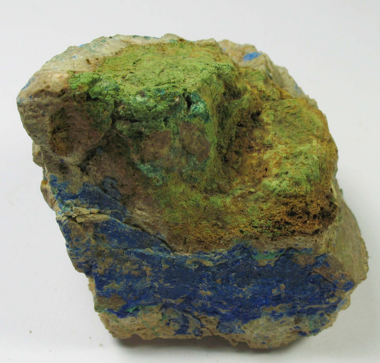 Cuproroméite & Azurite