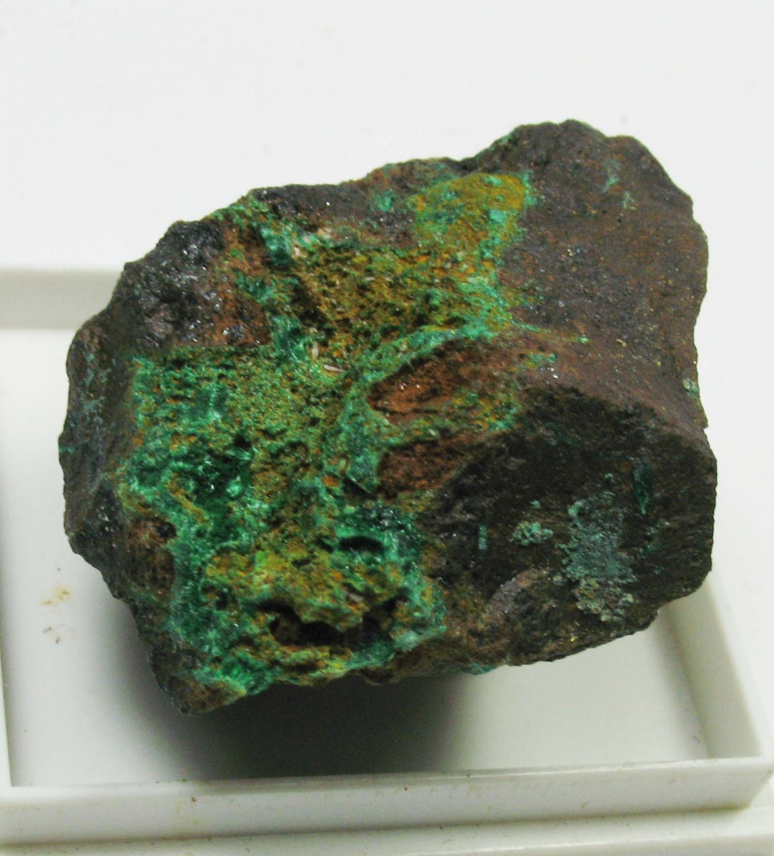 Malachite On Chalcopyrite