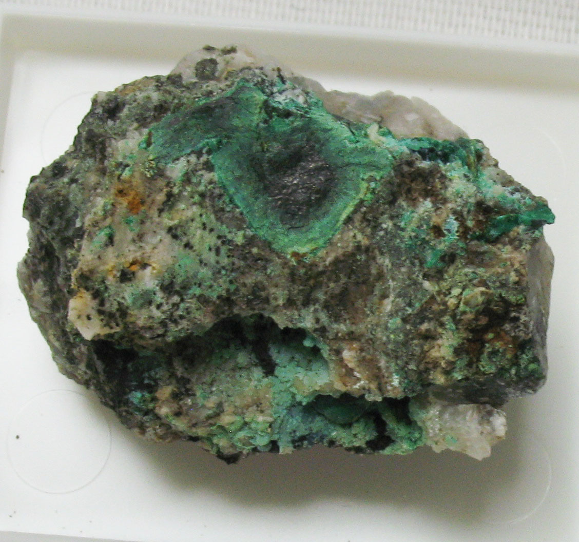 Wittichenite & Mixite & Malachite & Chrysocolla