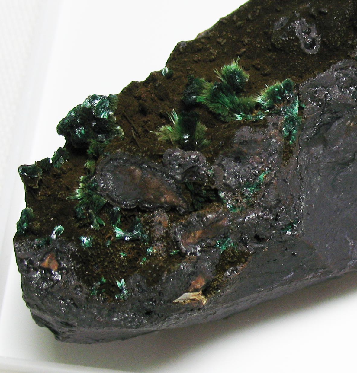 Malachite On Goethite