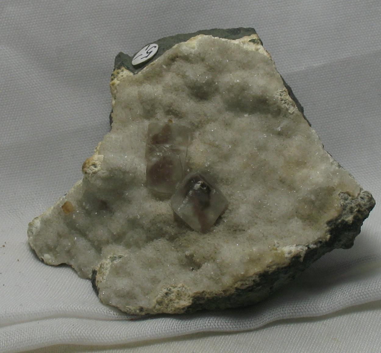 Calcite On Quartz