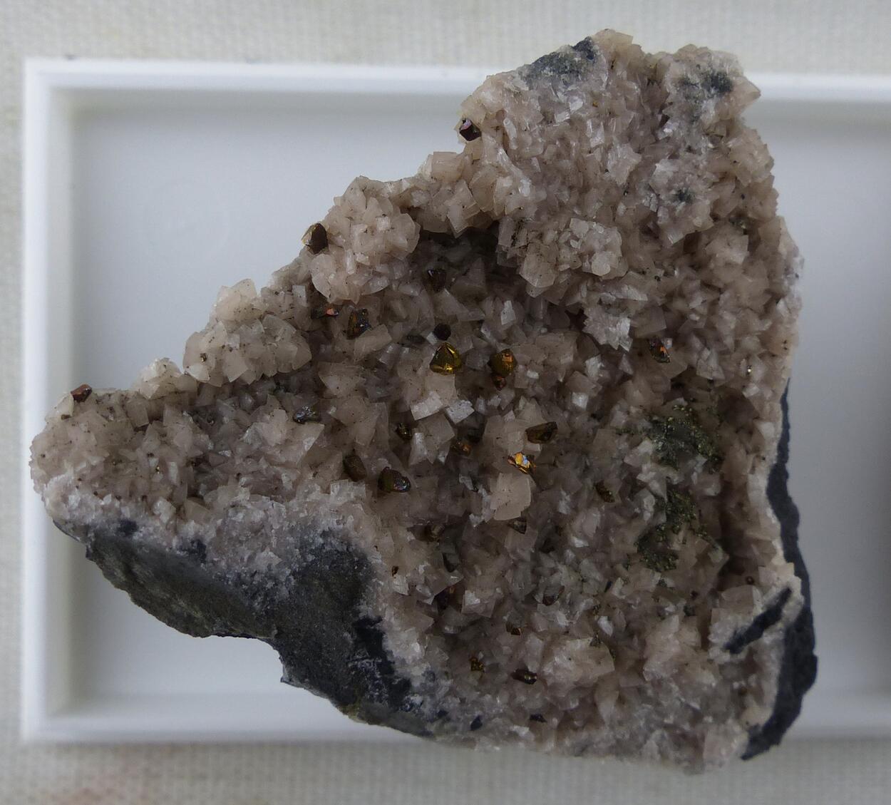 Chalcopyrite & Pyrite On Dolomite