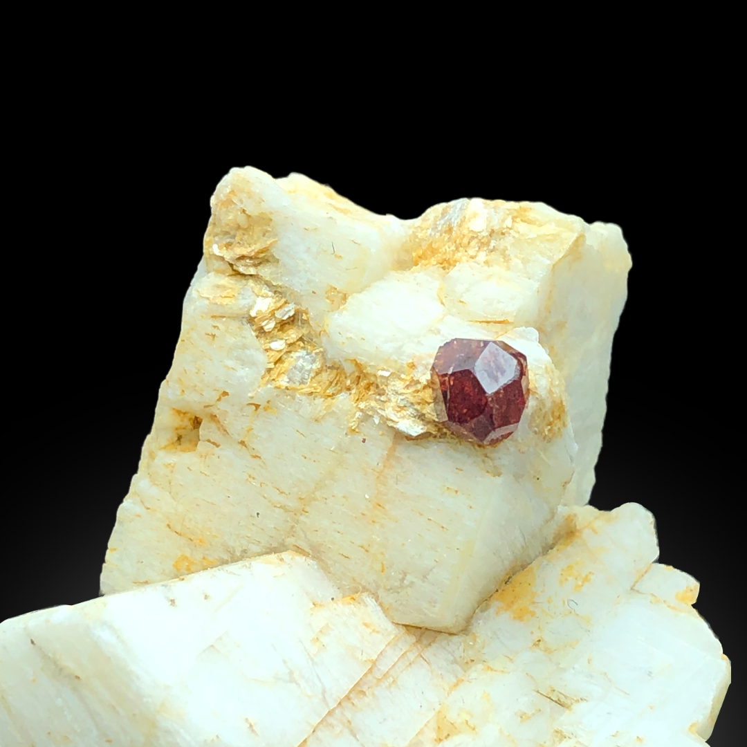 Spessartine With Feldspar