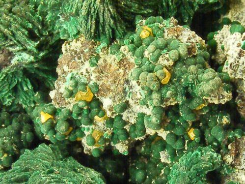 Malachite Psm Azurite With Wulfenite