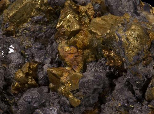 Chalcopyrite With Galena & Siderite